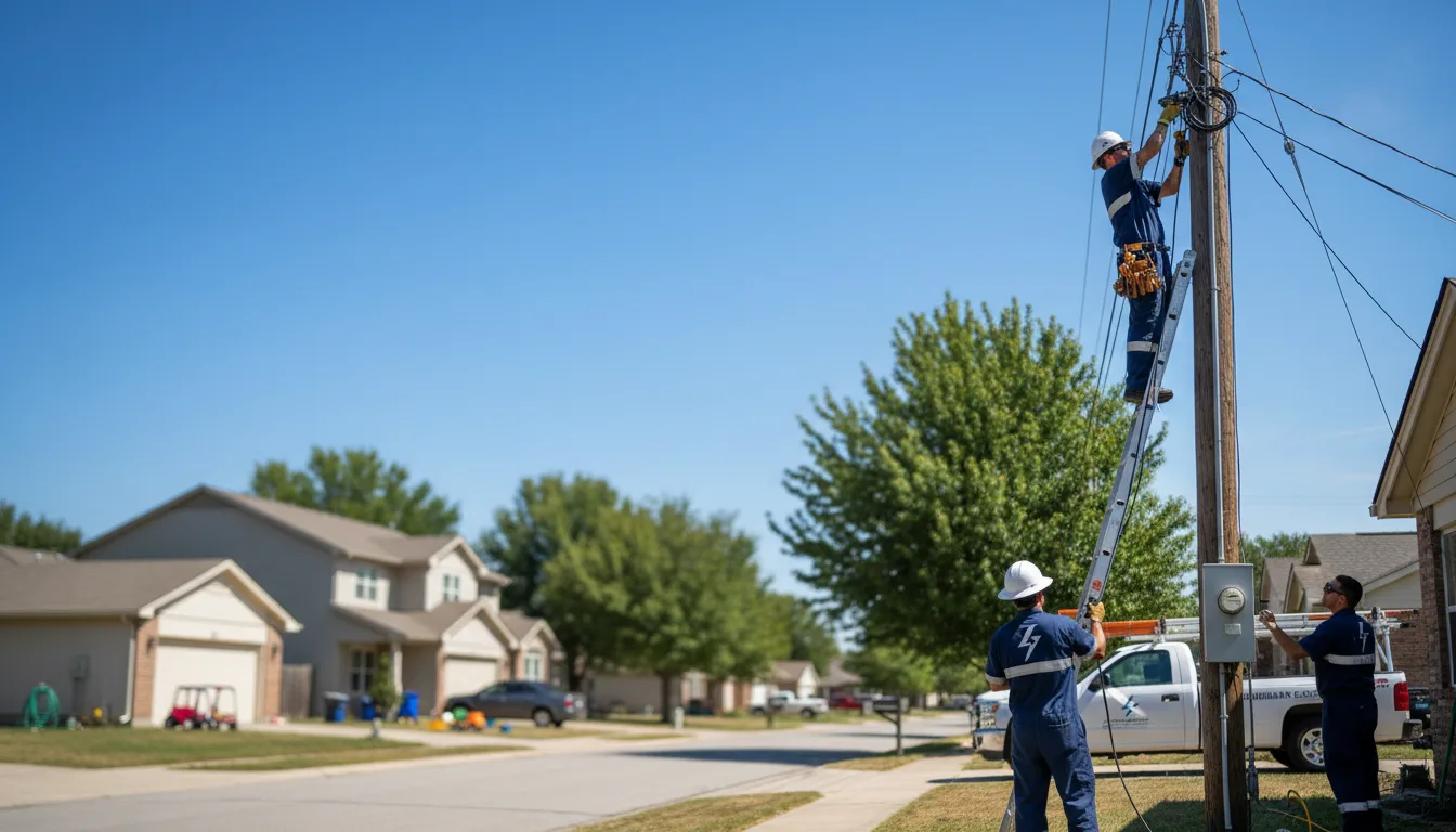 Residential electrician providing installation services in Piedmont, OH